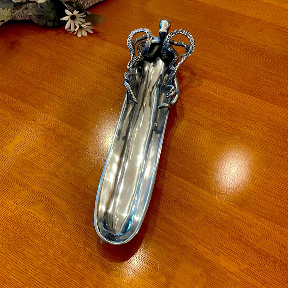 Octopus Silver Snack Tray